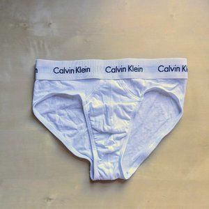 White Calvin Klein Cotton Stretch Men's Briefs